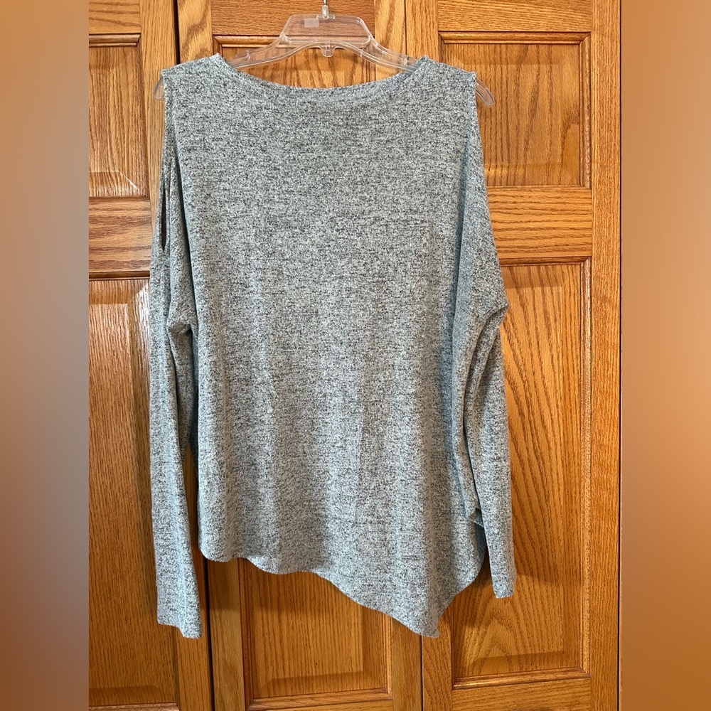MOSSIMO Grey Cold-Should Asymmetrical Sweater | Size XS